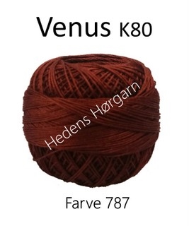 Venus K80 farve 787 Rødbrun